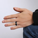 Black Tungsten Rings for Men