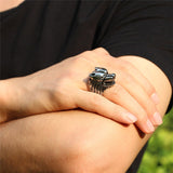 Stainless Steel Wolf Men Ring